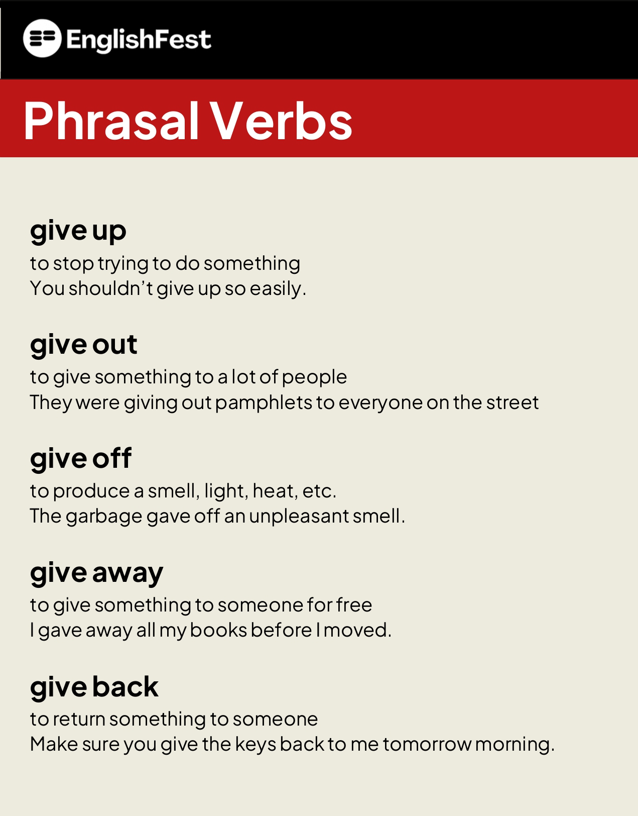Give Away  O Que Significa Este Phrasal Verb?