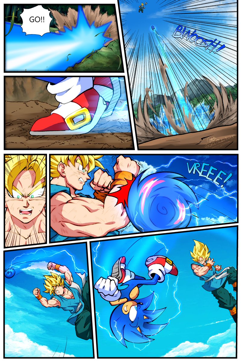 Sonic vs Goku Chapter 2 

Pages 19-22