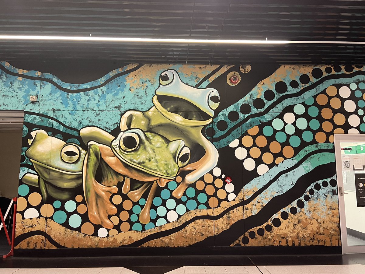 Noticing this at Adelaide Train Station brightened my morning. #streetart #Adelaide