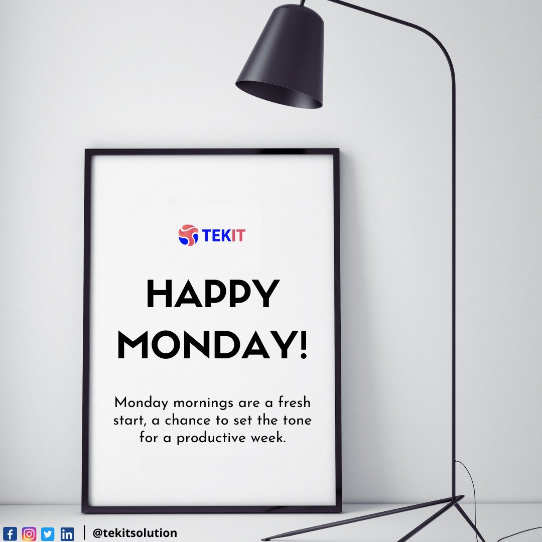tekitsoftwares's tweet photo. #Monday Motivation 
#motivation #MondayMotivation #MondayVibes #Motivate #tekit #tekitsolution #tekitsoftware #tekitsoftwaresolution 
#हर_हर_महादेव #JawanPrevue #CureWithDNA #Heavyrainfall #earthquake #JawanTrailer #Manali #SRK𓃵 #Ujjain #Mandi #JammuAndKashmir @TekitSolution https://t.co/sqG4D6Hfuw
