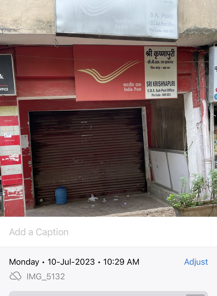 Shashank03S's tweet photo. @IndiaPostOffice 

At 10.30 we are still waiting at the doors of this branch, could you please help us here https://t.co/BKwzIwB6Hj