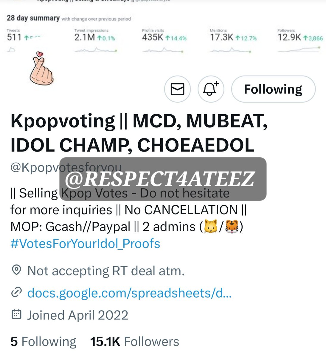 Respect4Ateez's tweet photo. @Kpopvotesforyou Done for #MINGI #ATEEZ https://t.co/jKSX1CYjXv