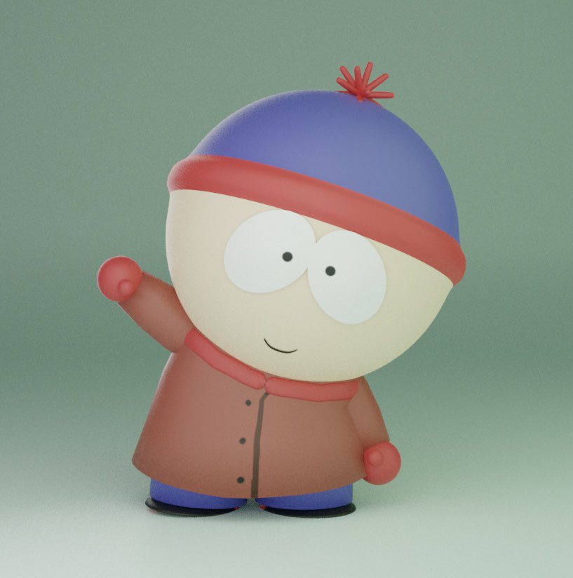 hirimi0621's tweet photo. 유튜브에서 튜토리얼 보고 블렌더로 만들었습니다! #blender #3D #southpark https://t.co/uLhQnGE6Tt