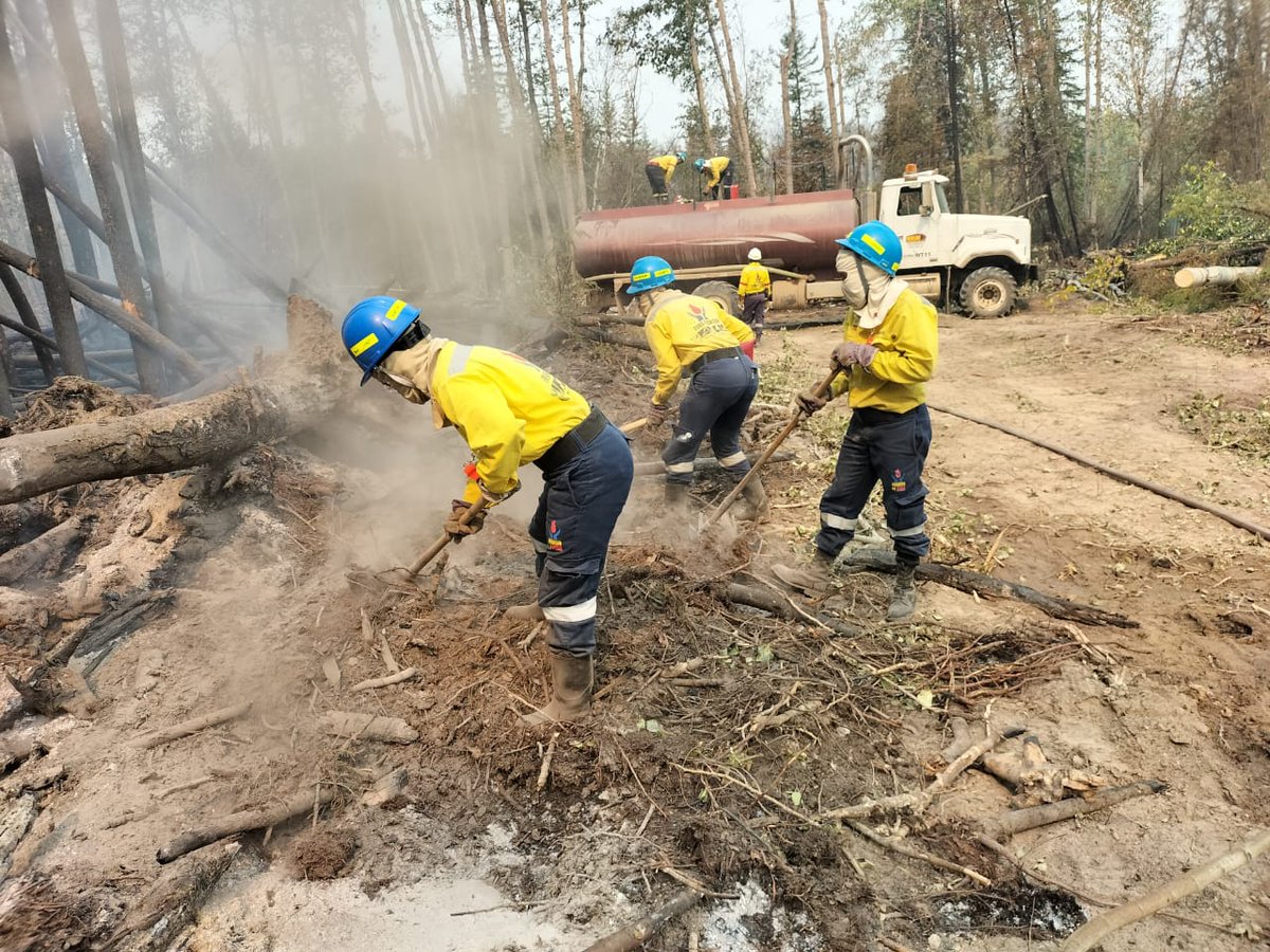 WoFWildfire's tweet photo. Working on Fire MzanziTwo mopping up a Fire in Northern Alberta https://t.co/Y6IFkwKu8h