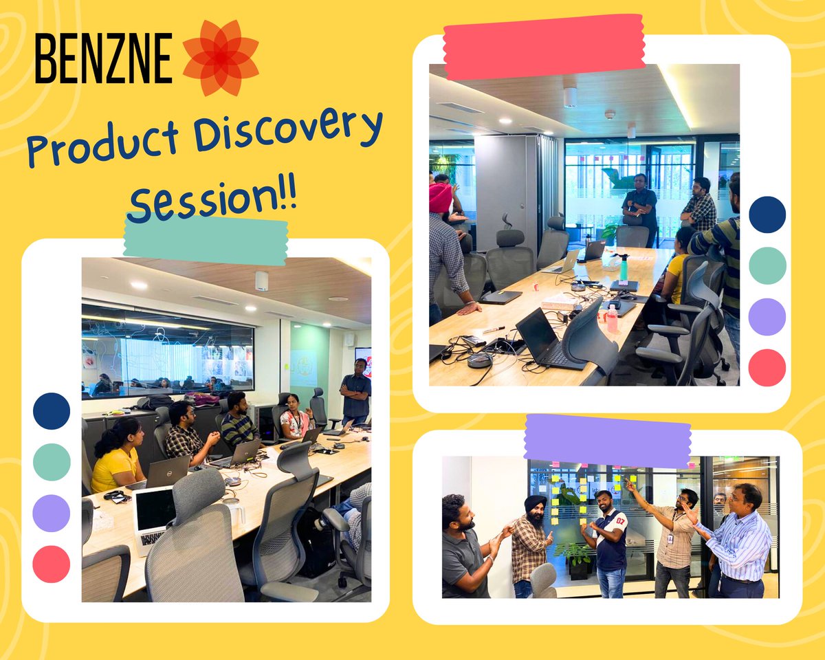 #ProductDiscovery : Where #Agile meets #DesignThinking! #Benzne Team in action 👇🏼

#Benzne #Agile 
#KnowAgile #product #team