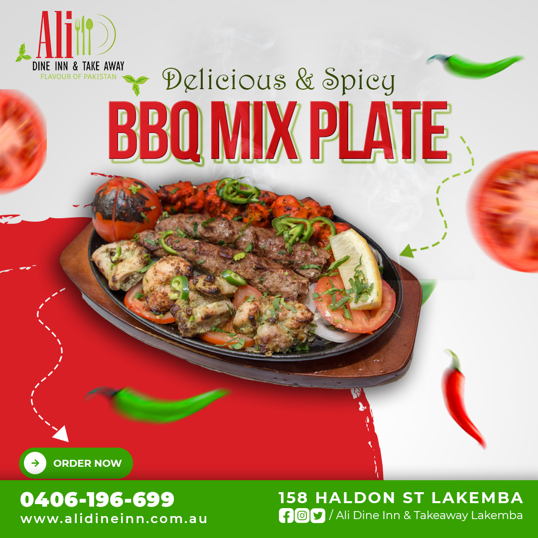 Delicious "BBQ Mix Plate" dish crafted passionately and served hot by @AliTakeyaway.
.
Visit our Food Menu📷
alidineinn.com.au/food-menu/
.
Call us: 0406196699
.
#AliDineInnAndTakeAway #barbq #barbeque #bbq #mixplate #barbecuelovers #bbqmixplate #barbecuelovers #barbecuetime #Lakemba