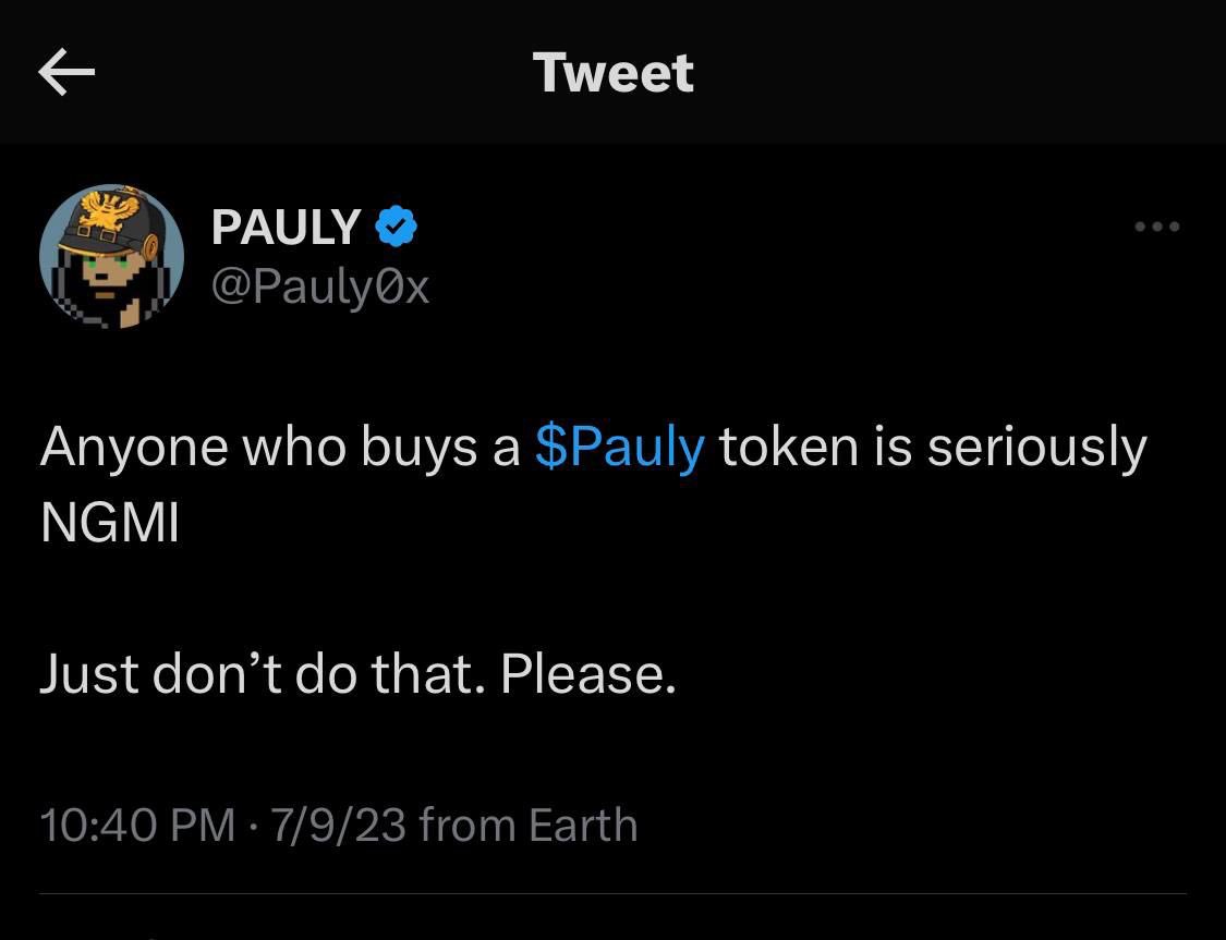 iconofsin__'s tweet photo. Still fading $PAULY anon? 🤔

It’s the most obvious shill ever. 💡

0x0Eef64c9c064F97A1FEEe3d0C529C517Fe1B029B

$PEPE #PEPE2 $PEPINU $POP $ROCKET $BEN https://t.co/hXzRNfE51x