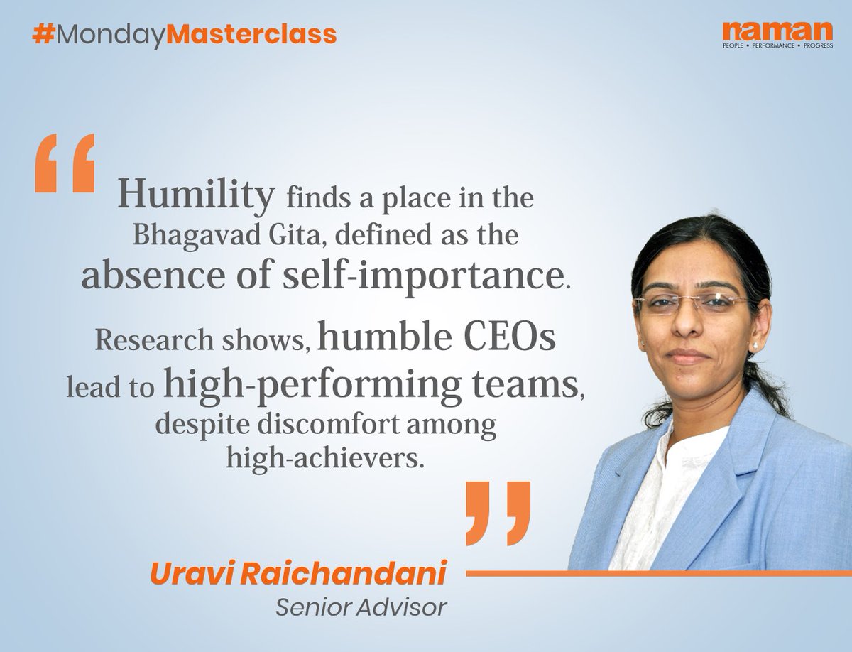 With #leadership, many common traits often come to mind, but humility is a trait, #successfulleaders share. Join Uravi Raichandani in this week's #MondayMasterclass on the essence of #humility in effective leadership, from #ancient to modern era. For more: bit.ly/46ITxjq