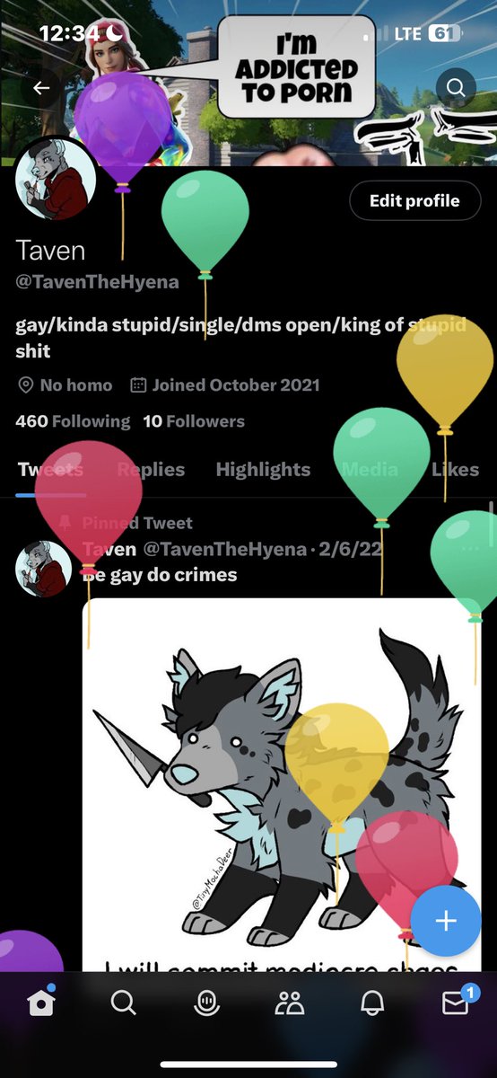 TavenTheHyena's tweet photo. Yippeee https://t.co/7qt72LqBah