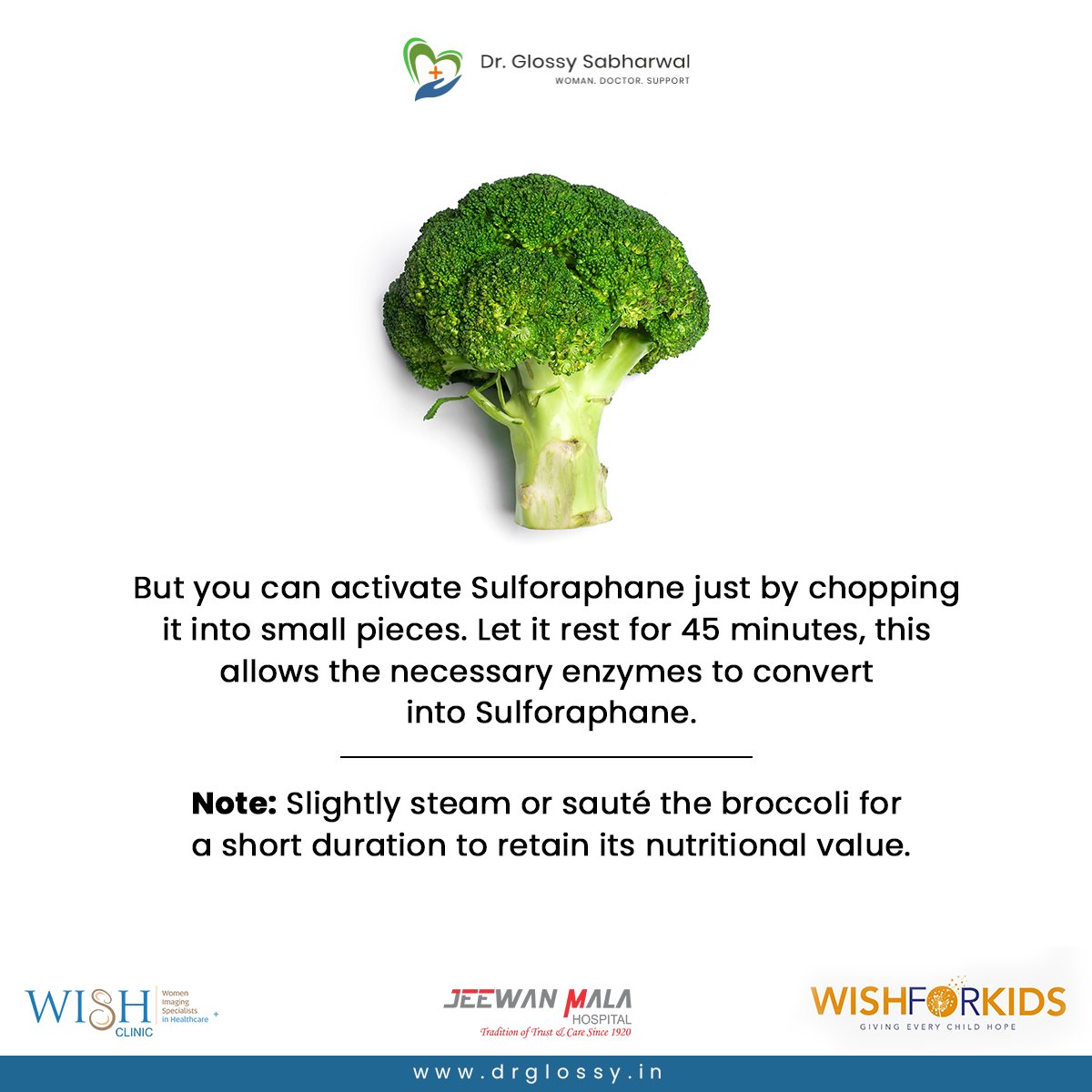 SabharwalGlossy's tweet image. Broccoli isn't just a tasty addition to your plate; it's a nutritional powerhouse! 

#BroccoliPower #SulforaphaneSecret #HealthyHabits #NutritionTips #Broccoli #DoctorsAdvice #DrGlossy #Doctor
