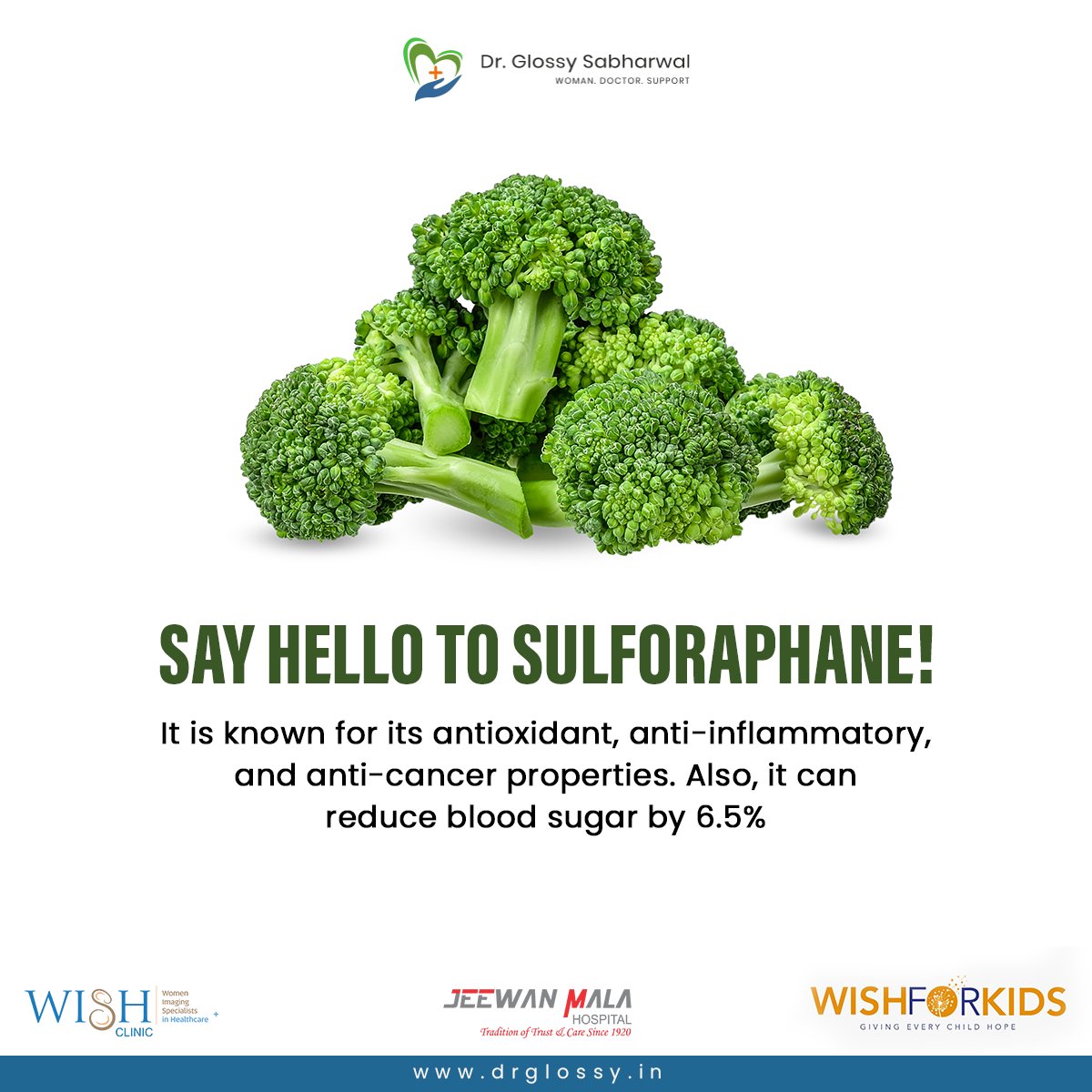 SabharwalGlossy's tweet image. Broccoli isn't just a tasty addition to your plate; it's a nutritional powerhouse! 

#BroccoliPower #SulforaphaneSecret #HealthyHabits #NutritionTips #Broccoli #DoctorsAdvice #DrGlossy #Doctor