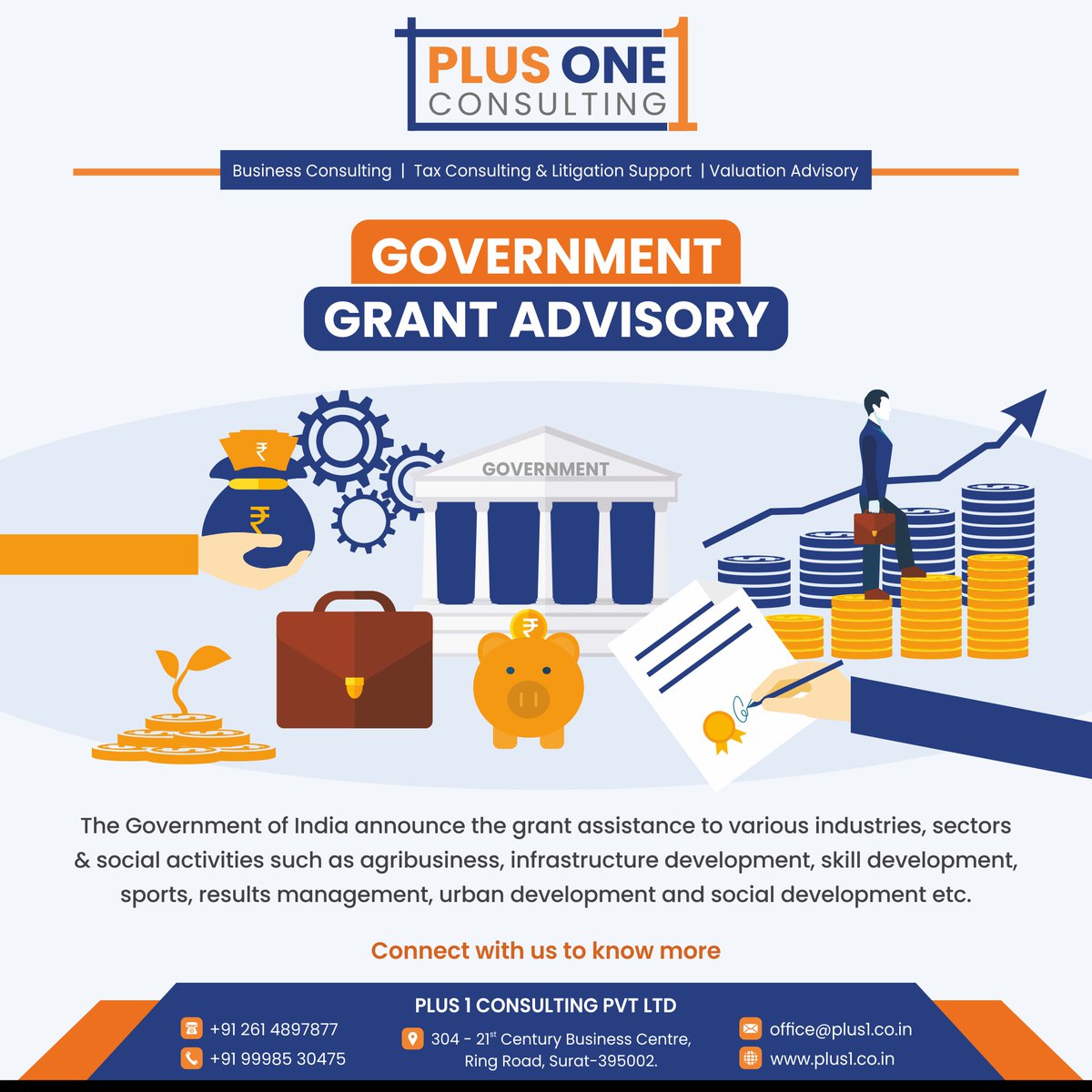 plus1consult's tweet photo. Government Grant Advisory 

The Government of India announce the grant assistance to various industries, sectors &amp; social activities.

#Plus1Consulting #GovernmentGrantAdvisory #GovernmentGrantAssistance #GrantAssistance #Grants #GrantsForIndustries #GrantsForSocialActivities https://t.co/MORk3X5sIE