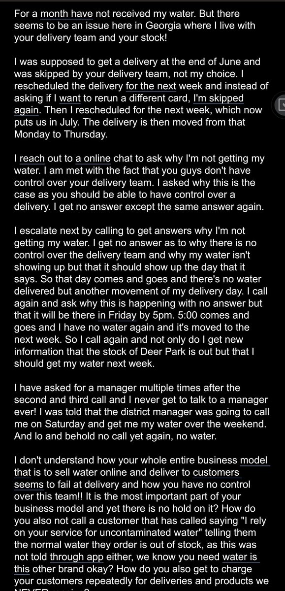 TheEmberFoxx's tweet image. @ReadyRefresh @DeerParkWtr 

#ReadyRefresh I hope you read this. People are relying on you for clean drinking #water, a NEED! Your company is failing customers!

Deer Park you might want to rethink your business partner!

Anyone thinking about getting this service, DON&apos;T!