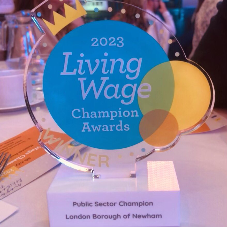 rokhsanafiaz's tweet photo. 🏆 #ICYMI 

We won THREE 3️⃣ 🥳 at the 
@LivingWageUK Champion Awards 2023 🤩

🏆 Public Sector Champion
 
🏆 Living Wage Places Champion for our Royal Docks Action Group with @NewhamCitizens &amp; @YourRoyalDocks 

🏆Advocate of the Year for Mat, our MD at @Enabled_Living_ 

🙌🏽✊🏾✨ https://t.co/MemO1T6P4S