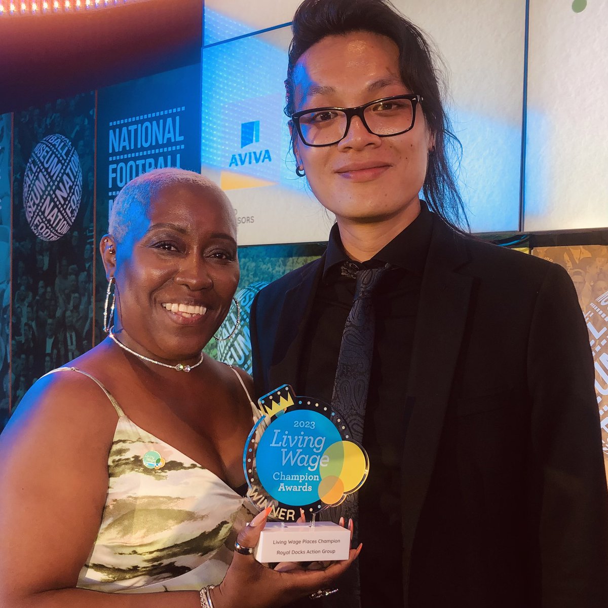 rokhsanafiaz's tweet photo. 🏆 #ICYMI 

We won THREE 3️⃣ 🥳 at the 
@LivingWageUK Champion Awards 2023 🤩

🏆 Public Sector Champion
 
🏆 Living Wage Places Champion for our Royal Docks Action Group with @NewhamCitizens &amp; @YourRoyalDocks 

🏆Advocate of the Year for Mat, our MD at @Enabled_Living_ 

🙌🏽✊🏾✨ https://t.co/MemO1T6P4S