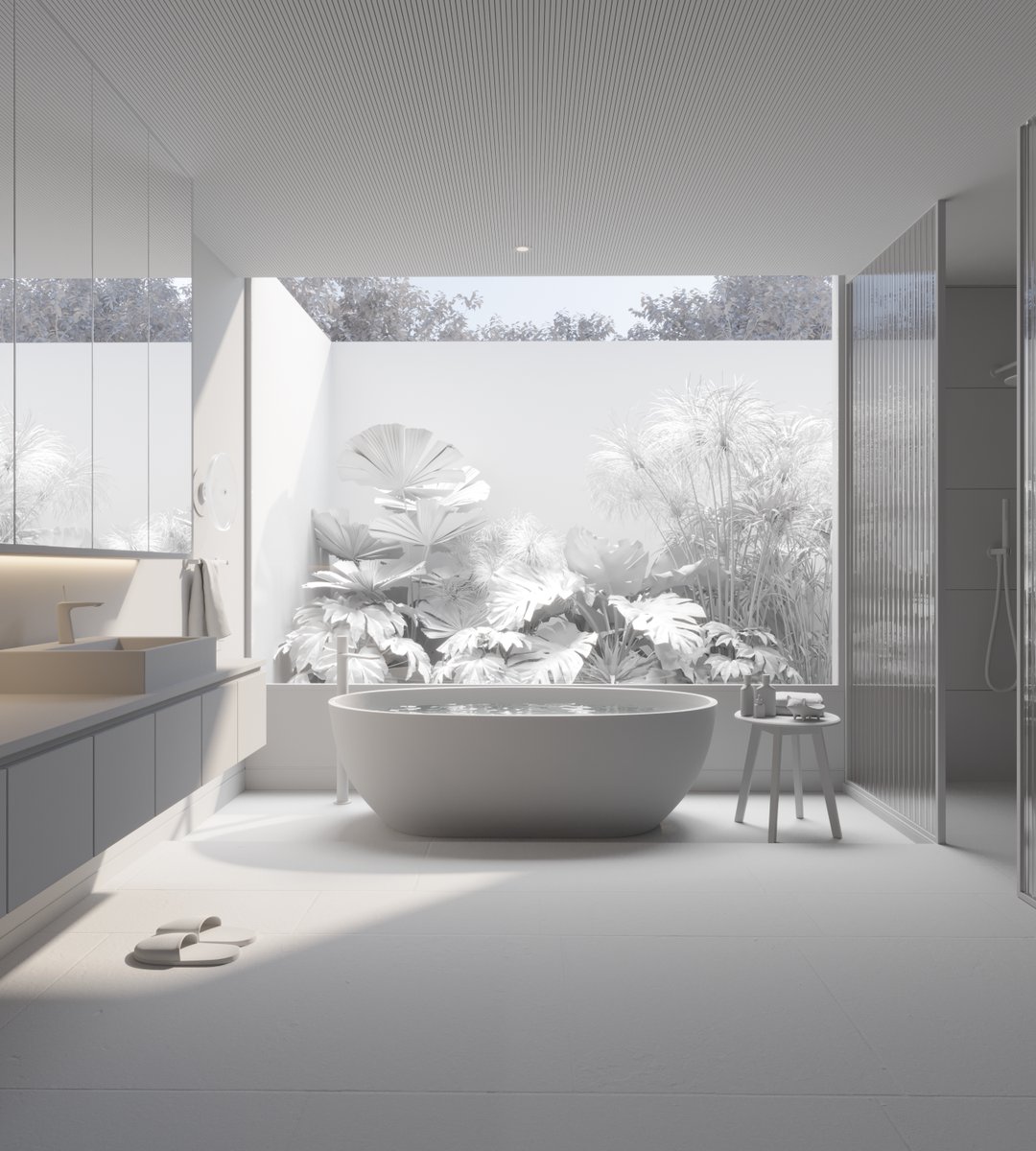 UnveilwithSpace's tweet photo. Escape to paradise every time you step into this bathroom oasis
#architecturalvisualization #architecturalrendering #interiorrendering #archviz #interiordesign #tropicalvilla #bathroomrendering #bathroomvisualization https://t.co/vg7zdKO77J