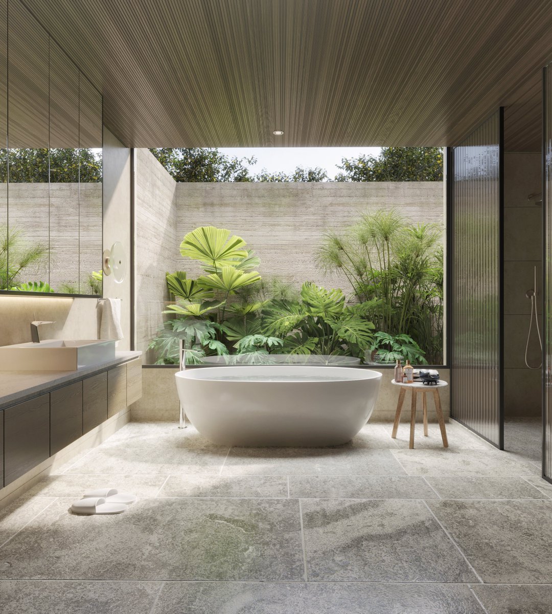 UnveilwithSpace's tweet photo. Escape to paradise every time you step into this bathroom oasis
#architecturalvisualization #architecturalrendering #interiorrendering #archviz #interiordesign #tropicalvilla #bathroomrendering #bathroomvisualization https://t.co/vg7zdKO77J