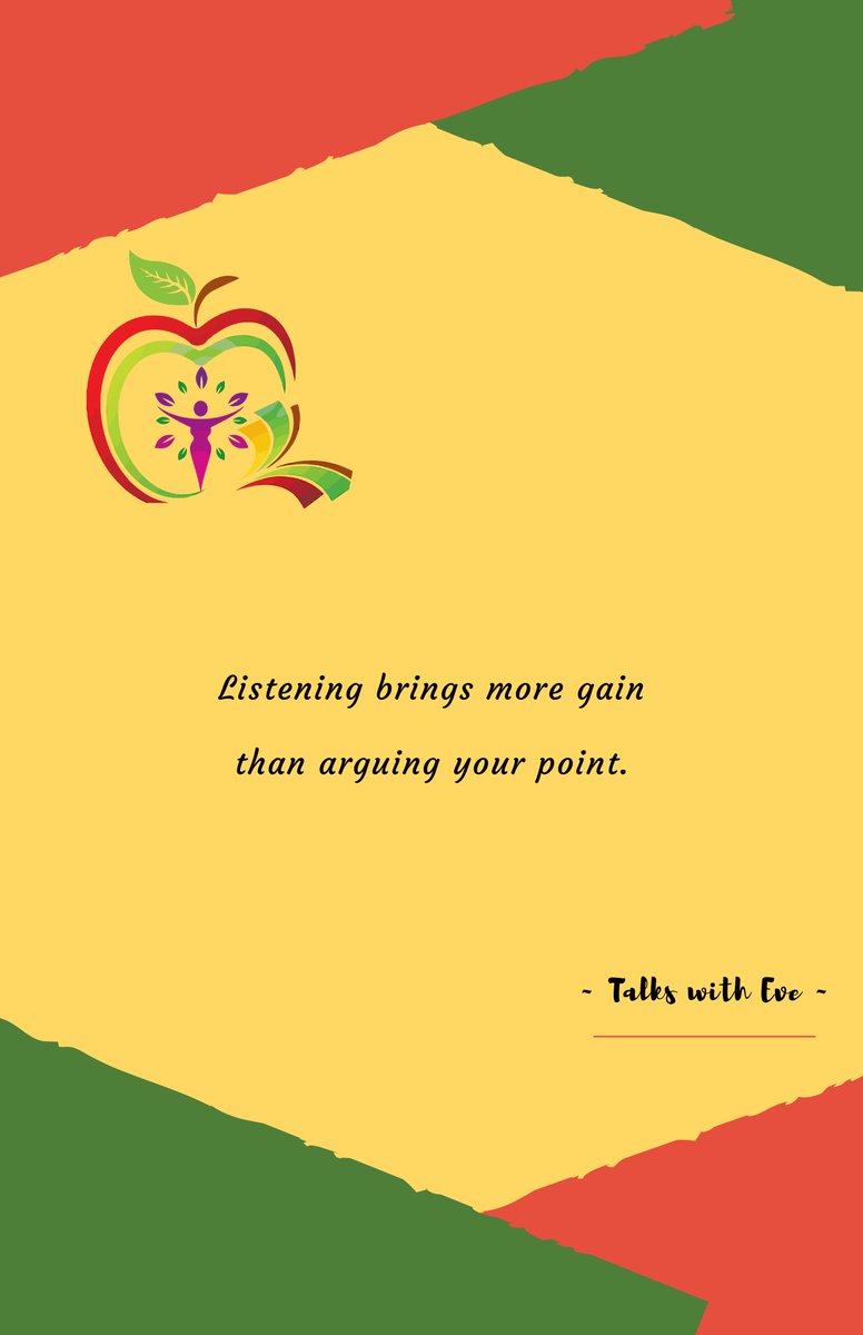 talkswitheve's tweet image. Communication is a success when you listen, to hear what is being said, and respond in kind to hold a satisfying conversation. However, it is a failure when you argue, as then, no listening occurs #listenmoretalkless #allowotherstospeak #motivatingmonday #talkssee #talkswitheve