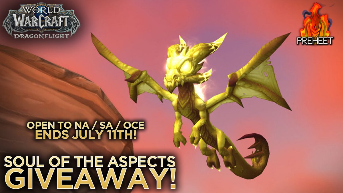itsmitchyo_'s tweet photo. To celebrate the release of Fractures in Time tomorrow, @Warcraft has graciously given me 3 Soul of the Aspects Pet Codes to giveaway!
Follow ✅
Like ♥️
Retweet 🎉
Winner will be announced tomorrow evening! Open to NA/SA/OCE
#WoW_Partner #Dragonflight #FracturesInTime https://t.co/ptrEijOxjx