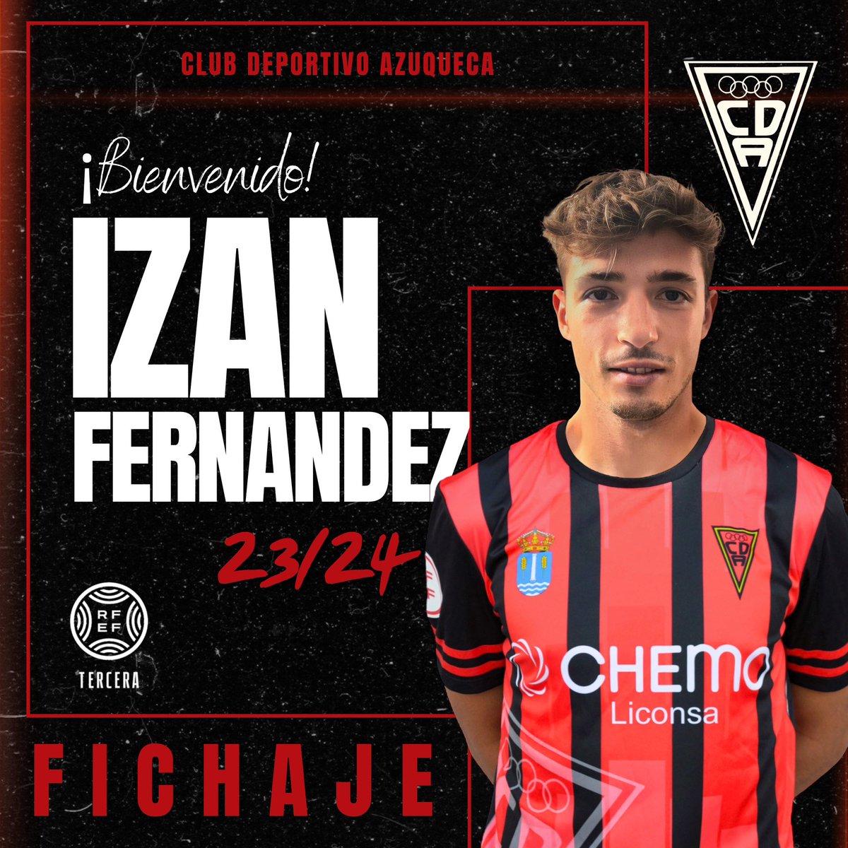 CDAzuqueca's tweet photo. ⚽️ 𝙄𝙕𝘼𝙉 𝙁𝙀𝙍𝙉𝘼𝙉𝘿𝙀𝙕 se convierte en nuevo jugador del CD Azuqueca.

Izan llega al San Miguel desde el Atlético Monzón para defender nuestros colores. 

Se suman a su trayectoria equipos como el FC Andorra, Mollerusa, Tarrega y la selección de Andorra.

¡Bienvenido!❤️🖤 https://t.co/BX72kXt26c