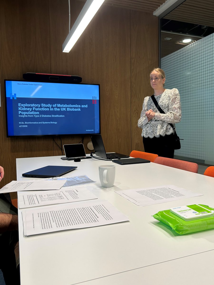 Tarunveer Singh Ahluwalia (@tsahluwalia) on Twitter photo I congratulate #Aldis, who has made the entire #Bioinformatics team, in #DiabetesComplications, <a href="/Stenodiabetes/">Steno Diabetes Center Copenhagen</a> proud through her well defended Masters Thesis on the topic of "#Metabolomic fingerprints of #Kidney function in the UK Biobank Study: A Diabetes Stratified analysis" I congratulate #Aldis, who has made the entire #Bioinformatics team, in #DiabetesComplications, <a href="/Stenodiabetes/">Steno Diabetes Center Copenhagen</a> proud through her well defended Masters Thesis on the topic of "#Metabolomic fingerprints of #Kidney function in the UK Biobank Study: A Diabetes Stratified analysis"