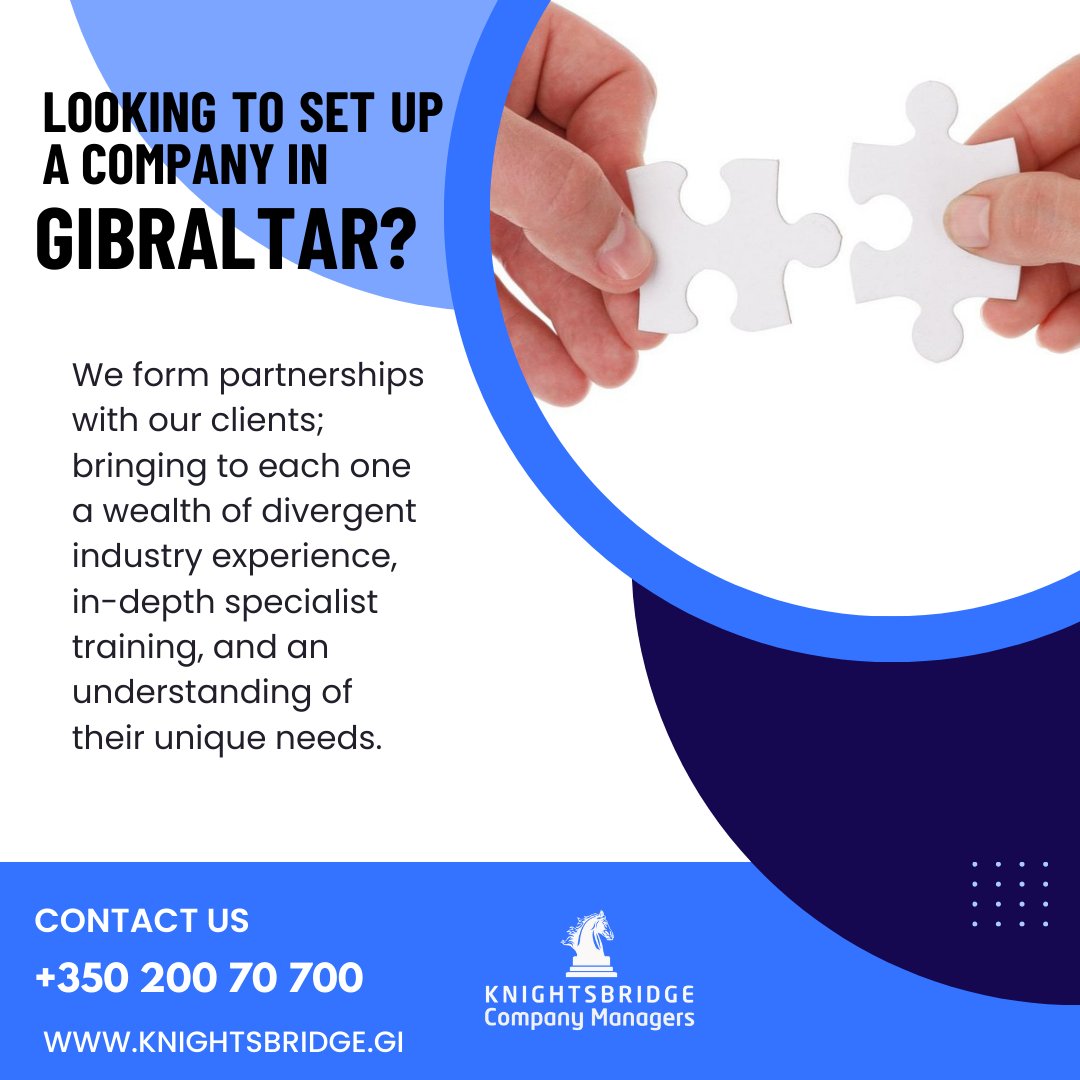 Looking to set up a company in Gibraltar -talk to Knightsbridge Incorporations.
knightsbridgeincorporations.com
#companymanagement #Gibraltar #financialadvice #taxsavings #compliance