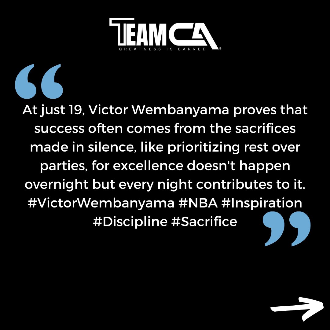 TeamCAthl's tweet photo. In the driver's seat at only 19, Victor Wembanyama is showing us that success is shaped by personal choices. 💪 What if you were at the wheel? Would you make the same decisions? 🤔 Let's turn likes into thoughts. check our IG https://t.co/1xLSiu926e  #NBA #Inspiration #wemby https://t.co/XPdVB82xNV
