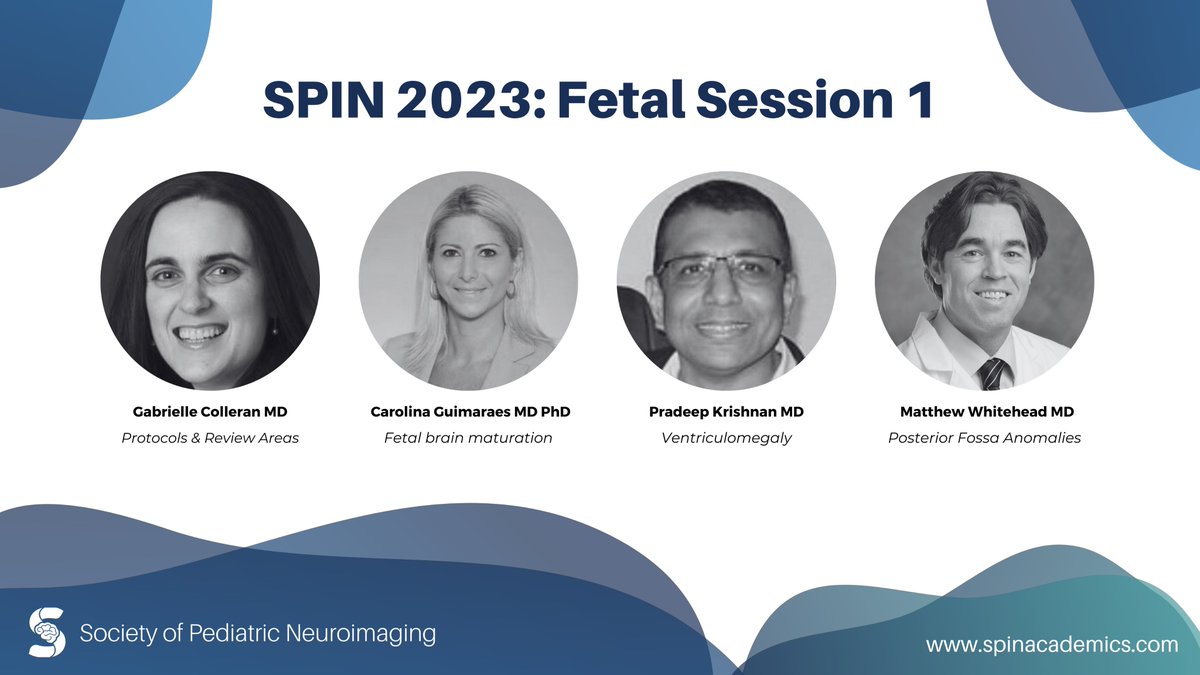 Kicking off our #SPIN2023 speaker spotlights with this incredible line-up of #fetal #imaging experts!

Register now and join the fun:
spinacademics.org/society-fellow…

#pedineurorad #pedsrad