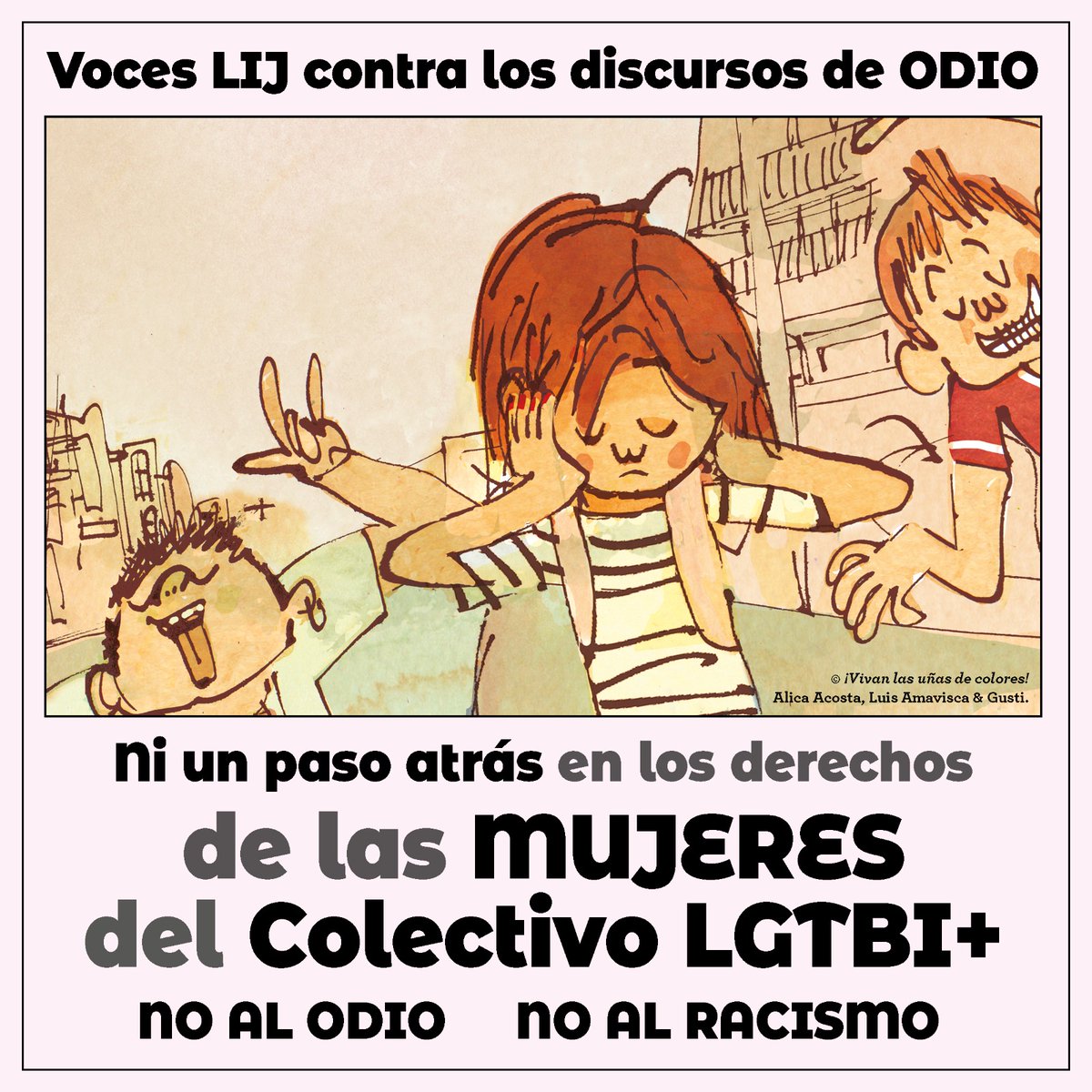 Comienza la campaña en redes “Voces LIJ contra los discursos de ODIO”. #LIJcontraelodio #niunpasoatras #NoalosdiscursosdeOdio ¡Únete y comparte! mysl.nl/DKDq