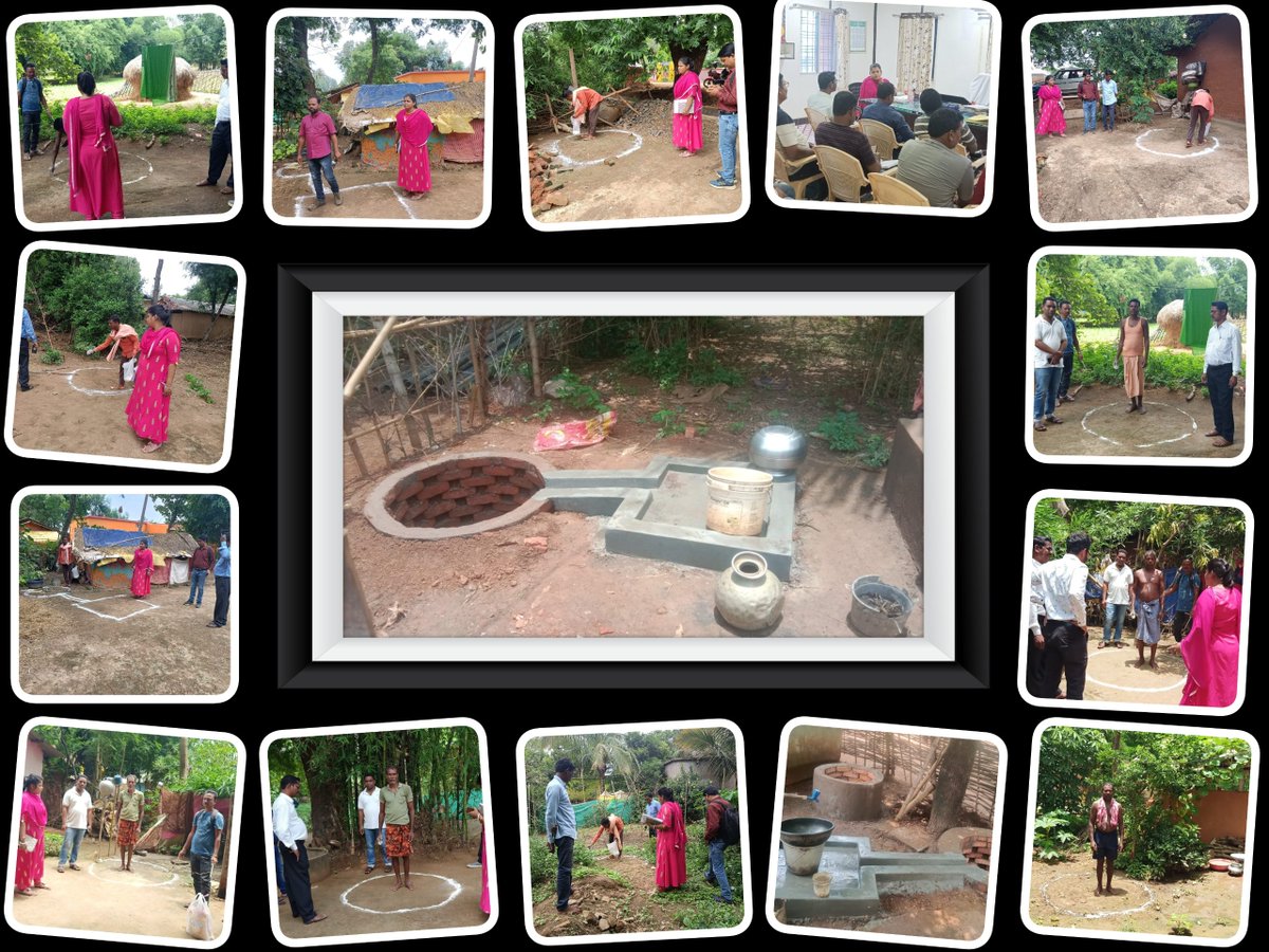 10.07.2023- Layout and construction of Soak Pits & Compost Pits of individual beneficiaries in different blocks under SBM. @DMnabarangpur @sbmodisha @RWSS_Odisha @PRDeptOdisha