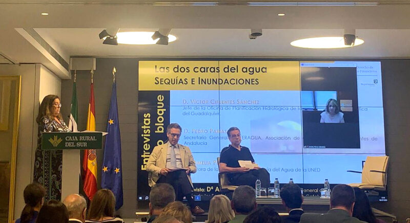 Feragua reivindicó el doble valor de las #presas para prevenir #sequías e inundaciones en la jornada “#Agua, #Agricultura y Sostenibilidad”, que organizaron <a href="/AMMDE_/">AMMDE</a>, la Universidad CEU San Pablo <a href="/CEUAndalucia/">CEU Andalucía</a> y el Colegio de Registradores de España. feragua.com/lavozdelregadi…