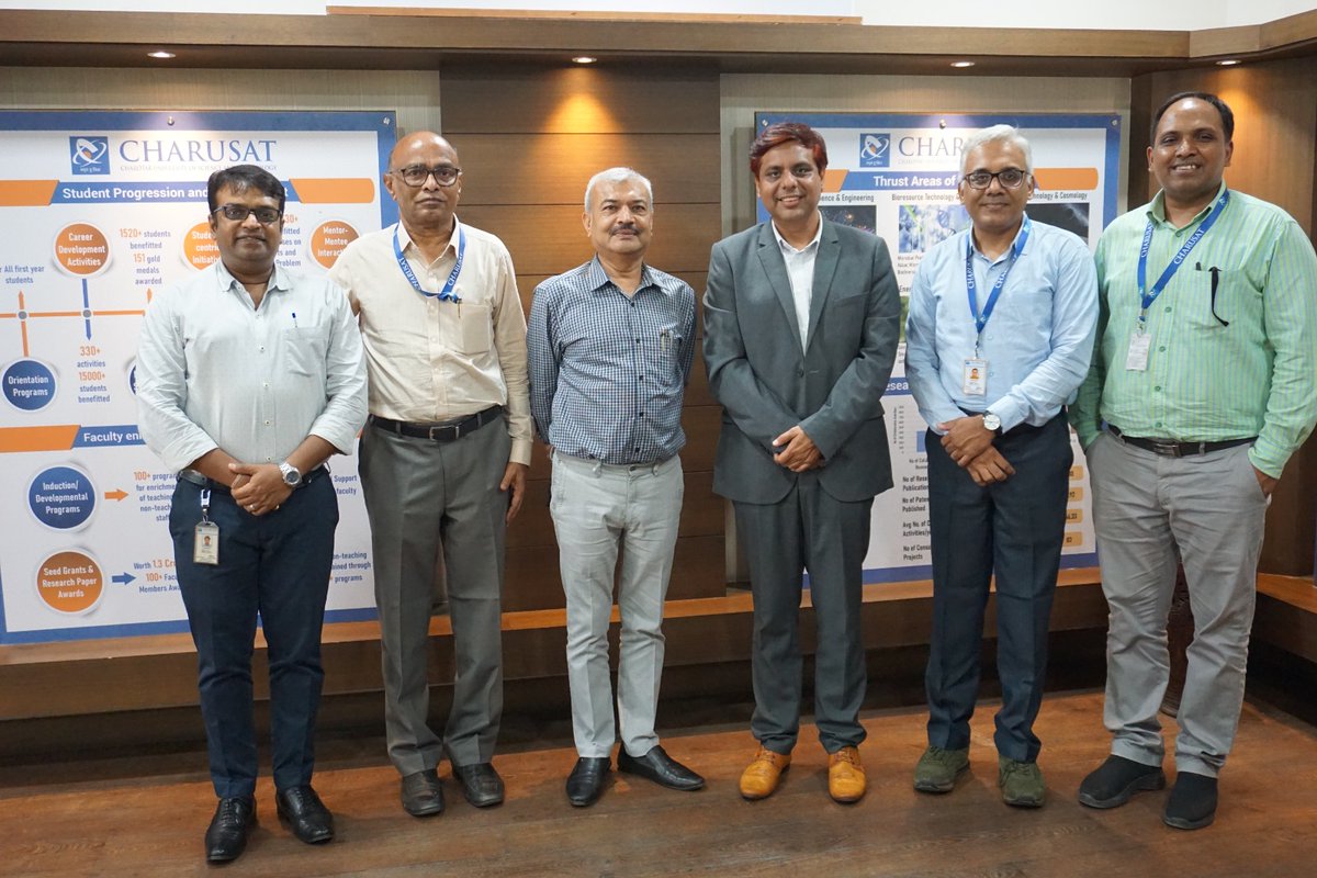sam_gpatel's tweet photo. It is an absolute pleasure and honour to have @kam_dua with us for Endowment Chair'23. I am grateful that you could make it feasible to visit @RPCP, @CHARUSAT and to interact with us. Thanks, #Dua_lab @UTS_GSH  @UTS_Health  @UTSARCCIM  @thecharusat  @RamanbhaiOf https://t.co/SAjI3LSg7j