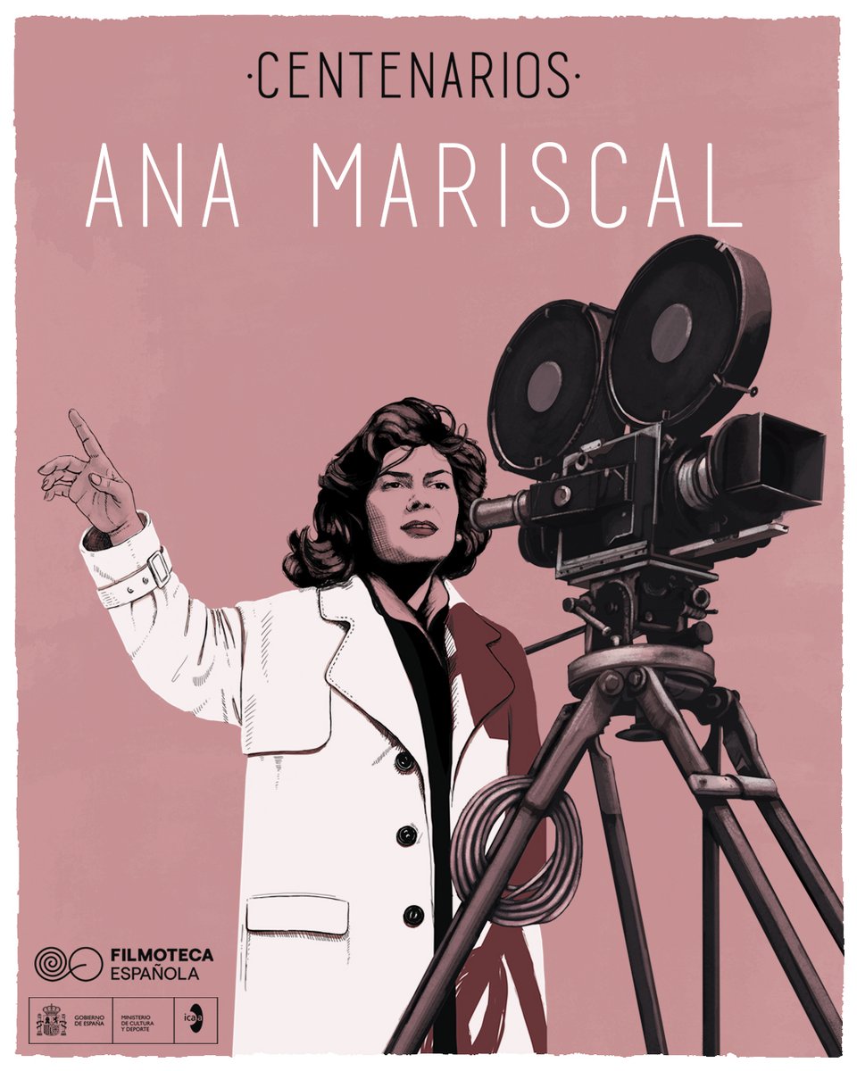 SEMINCI | Festival de Cine (@seminci) on Twitter photo 📽️ <a href="/Filmoteca_es/">Filmoteca Española</a> celebra el centenario de la cineasta Ana Mariscal, todo un referente del cine español y la primera realizadora que se atrevió a llevar a la pantalla el mundo de Miguel Delibes con la adaptación, en 1964, de la novela "El camino".
➕info🔗n9.cl/wbde7 📽️ <a href="/Filmoteca_es/">Filmoteca Española</a> celebra el centenario de la cineasta Ana Mariscal, todo un referente del cine español y la primera realizadora que se atrevió a llevar a la pantalla el mundo de Miguel Delibes con la adaptación, en 1964, de la novela "El camino".
➕info🔗n9.cl/wbde7