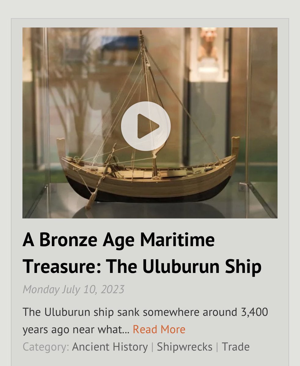 A ship that was wrecked 1000 years before Alexander the Great was born. Hugely enjoyed catching up with <a href="/profmcscott/">Prof. Michael Scott</a> to talk about the Uluburun ship for the Mariner’s Mirror Pod 🎧👏 snr.org.uk/the-mariners-m…