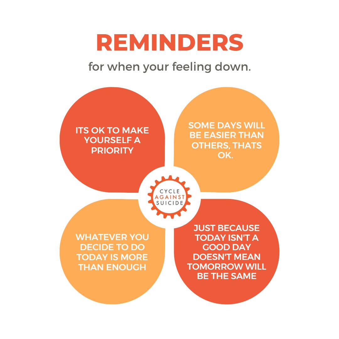 CASuicide's tweet photo. A little reminder to begin the week 🧡

#cycleagainstsuicide #itsoknottobeok #itsabsolutelyoktoaskforhelp https://t.co/3fN33SuYzY