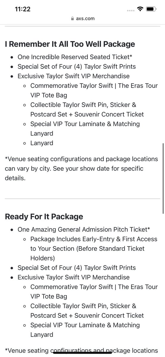 p92632's tweet photo. I got my ticket!!!! Here’s the detail of Taylor Swift UK tour package details, hope this will help some of you decide what to get! The most expensive package is Its Been A Long Time Coming which is £600+, I got the Karma Is My Boyfriend which is £390 #taylorswiftpresale https://t.co/NIXon8Khy5