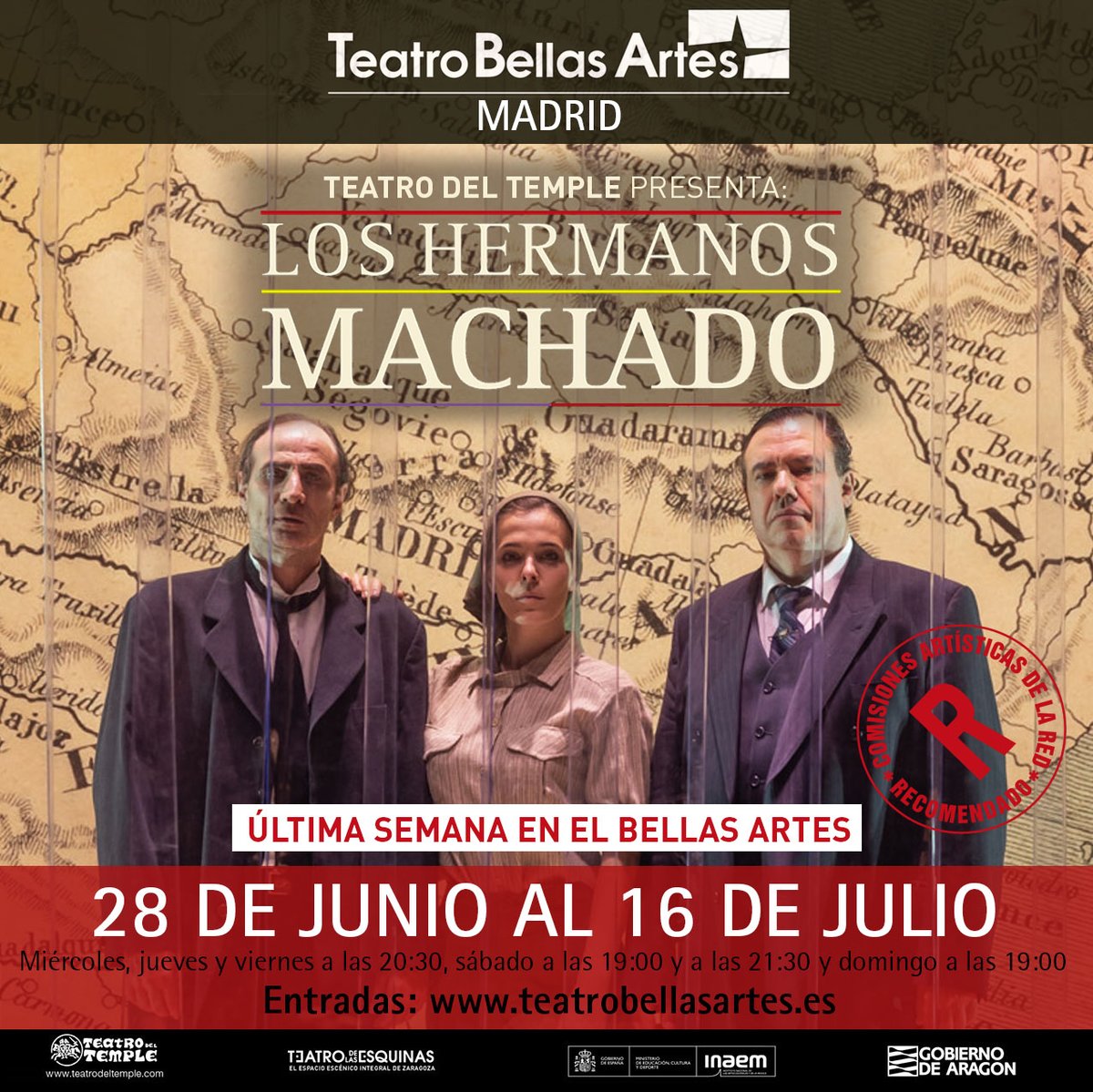 Última semana en el Teatro Bellas Artes de Madrid! Si todavía no has asistido a la conversación sanadora de estos hermanos NO TE LA PIERDAS! @TeatroBellasArt