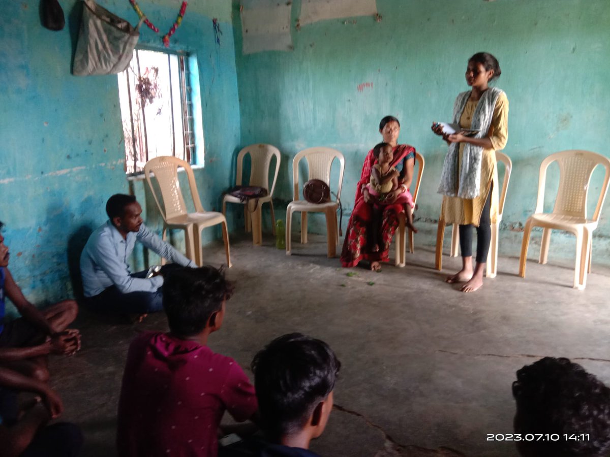 NyksSambalpur's tweet image. Preliminary meeting for successful organisation of Meri Mati Mera Desh- Mega Plantation drive prog conducted as per following details.
Panchayat -Kuleigarh
Sarpanch -Nalini kisan
Village-Purnapani
Bina Pani youth club
Block - Kuchinda
Date - 10/07/2023

#nyks #TwitterLimits