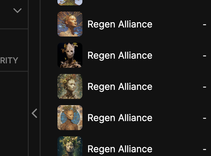 @NEAReFi #RegenAlliance DAO membership mint + NFT drop is 🔥.... alot of firsts in the ecosystem #HumanGated, DAORegistration, #GenerativeCollection, #SBT (#ProofOfRegen)

Details coming soon 👀 (reply / DM for some alpha leaks)