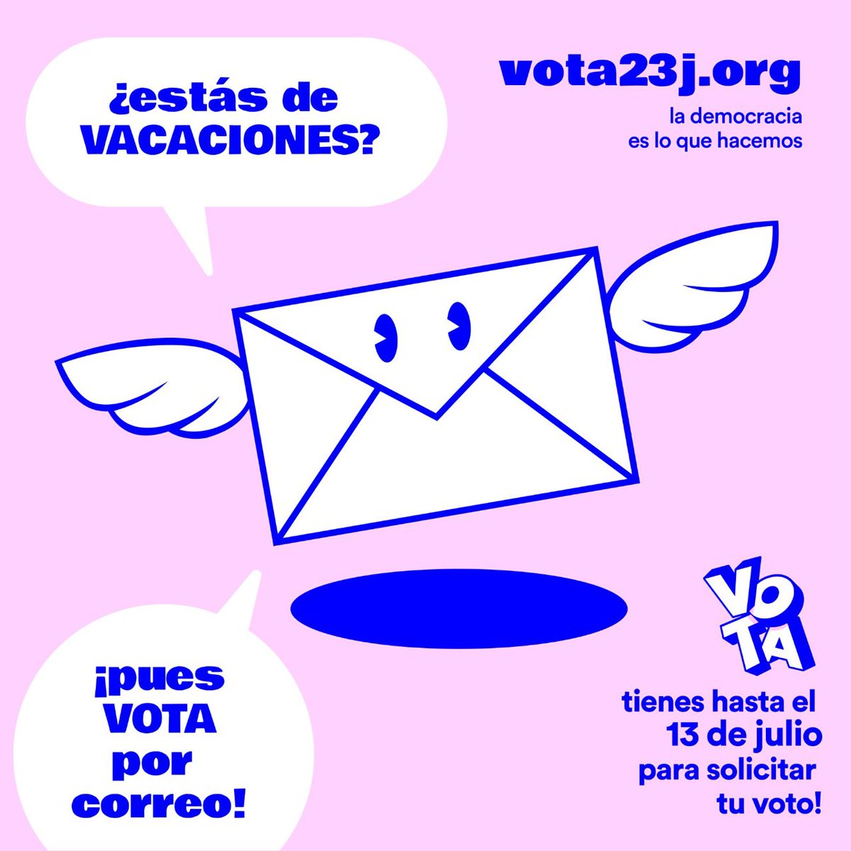 Industria_CCOO's tweet image. ⏰¡Vamos! Que el plazo para pedir el voto por correo pasa volando. 🗳️Tú y tu grupo de vacaciones tenéis hasta el 13 de julio para solicitarlo en la oficina de correos u online. ¡Corre que el tiempo vuela!🛫 ¡Que no se os olvide solicitarlo!
#Vota23J #MultiplicaTuVoto