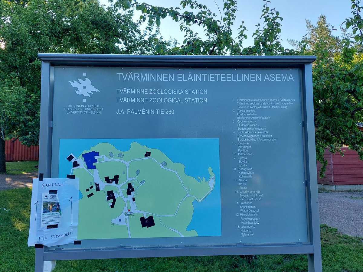 #EMBLtrec has arrived in Finland! Our first stop: the 120-years-old Tvärminne Zoological Station in Hanko at the entrance to the Gulf of Finland in the northern Baltic Sea.