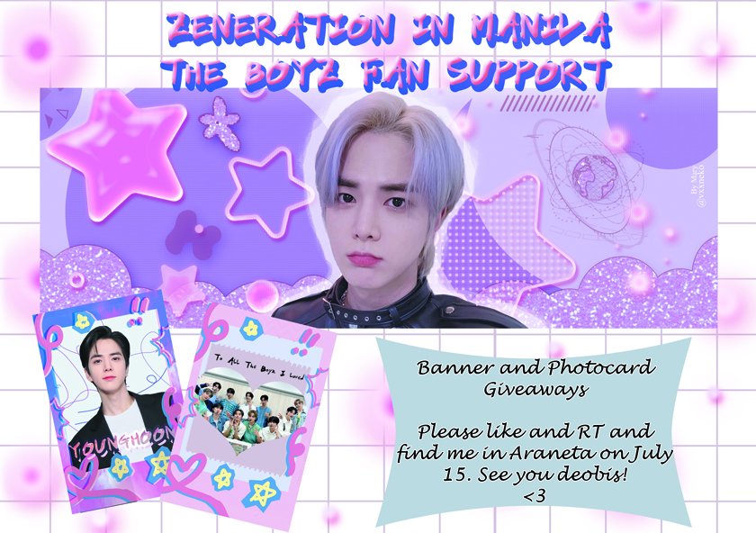 Please help like and RT. <3
[[ Zeneration Fan Support]] for Younghoon and The Boyz.

Very Limited qty only. See you deobis! ^^ #ZENERATION_MNL #giveaways #freebies #theboyz