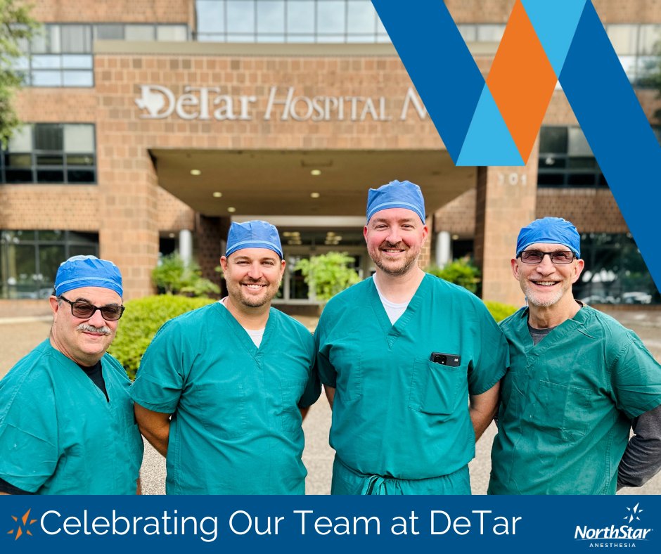 Team Spotlight ⭐️: The OB CRNA team out of the DeTar Hospital in Victoria, Texas has over 88 years’ combined experience in general and obstetrical anesthesia! We are grateful to this team for providing world-class anesthesia care and for serving the Victoria community.