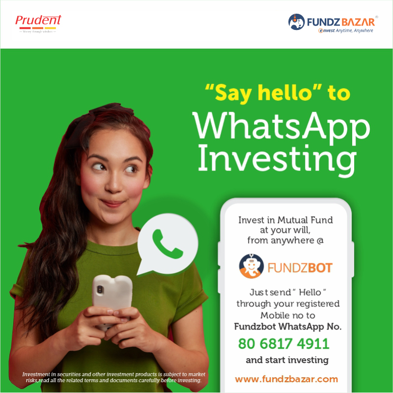 fundzbazar's tweet photo. Experience the next generation Mutual Fund investing through FundzBot and say Hello to WhatsApp Investing on Mobile No 8068174911.
#whatsappbot #WhatsApp #chatbotmessenger #FundzBot #AI #ArtificialInteligence #Bot #investing #Fundzbazar https://t.co/EDY6fZrcaI