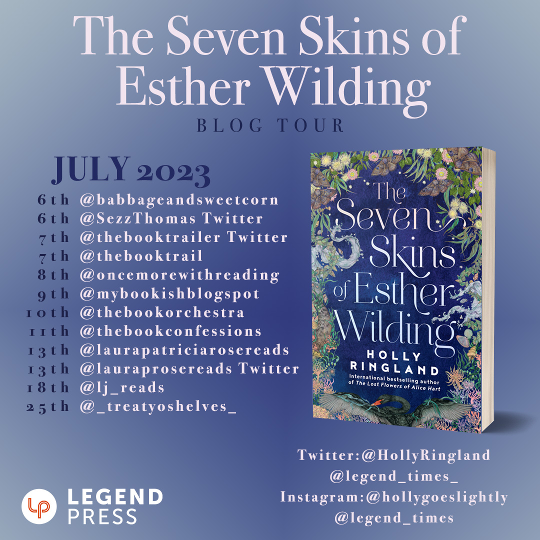 The blog tour for the brilliant THE SEVEN SKINS OF ESTHER WILDING by @hollyringland has begun. Thank you to all the brilliant readers involved #thesevenskinsofestherwilding #booktour #books @Legend_Times_