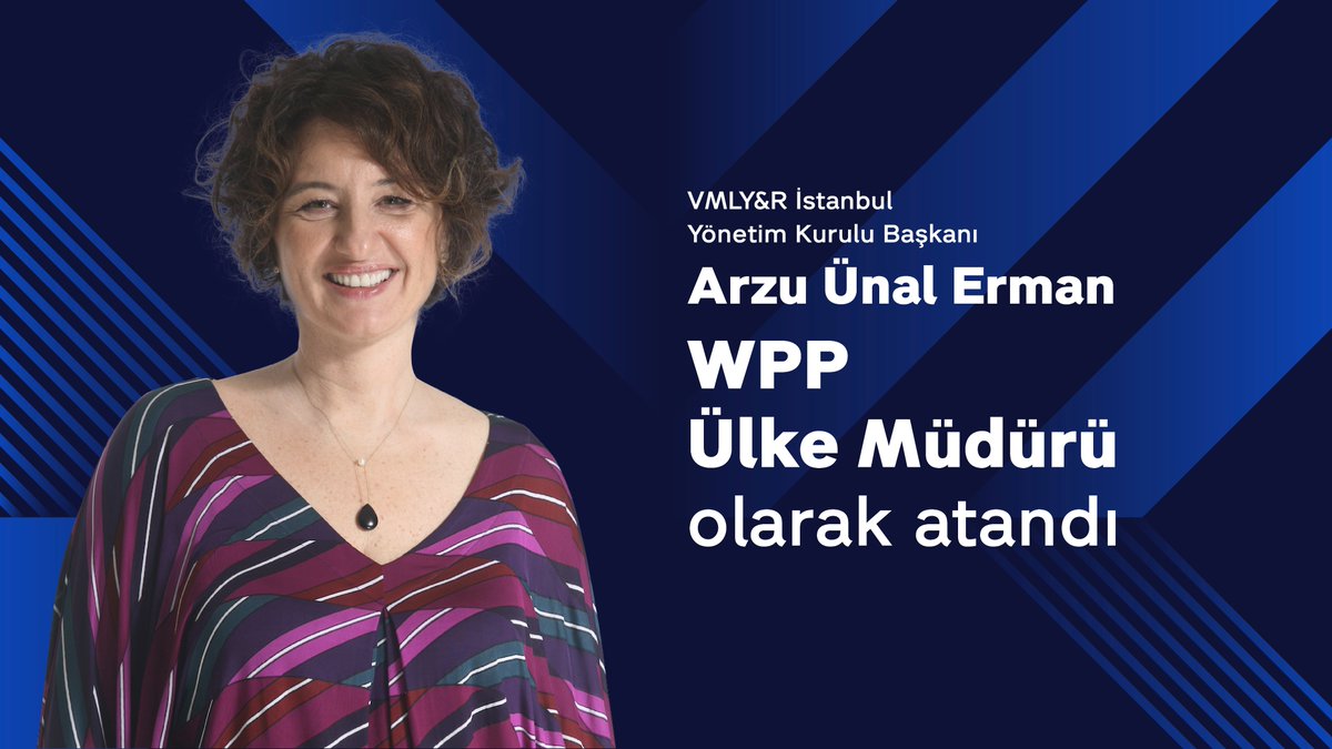 2004 yılından bu yana öncü yaklaşımlarıyla VMLY&amp;R ailesine yön veren yönetim kurulu başkanımız Arzu Ünal Erman’ın WPP Ülke Müdürü olarak atandığı haberini sizlerle paylaşmaktan gurur ve mutluluk duyuyoruz.