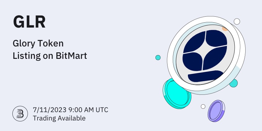 BitMart (@bitmartexchange) on Twitter photo #BitMart will list Glory Token ( $GLR) <a href="/GloryFinanceio/">Glory Finance</a> on our digital assets platform on July 11, 2023 🤩
💰Trading pair: GLR/USDT
💎Deposit: Available Now
💎Trading: 7/11/2023 9:00 AM UTC
Learn more: support.bitmart.com/hc/en-us/artic… #BitMart will list Glory Token ( $GLR) <a href="/GloryFinanceio/">Glory Finance</a> on our digital assets platform on July 11, 2023 🤩
💰Trading pair: GLR/USDT
💎Deposit: Available Now
💎Trading: 7/11/2023 9:00 AM UTC
Learn more: support.bitmart.com/hc/en-us/artic…