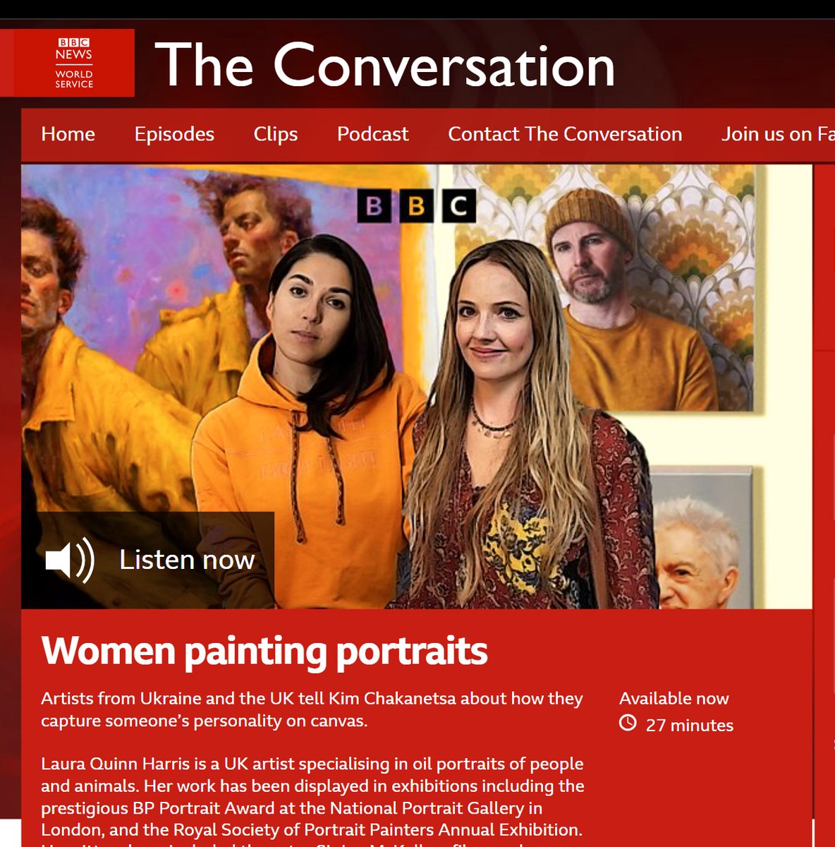 📻 Now available!! 📻 The Conversation brings together two women from different countries, united by a common passion, experience or expertise. Listen to me and @tania_rivilis chat about our lives and work with Kim Chakanetsa on @bbcworldservice here: bbc.co.uk/programmes/w3c…