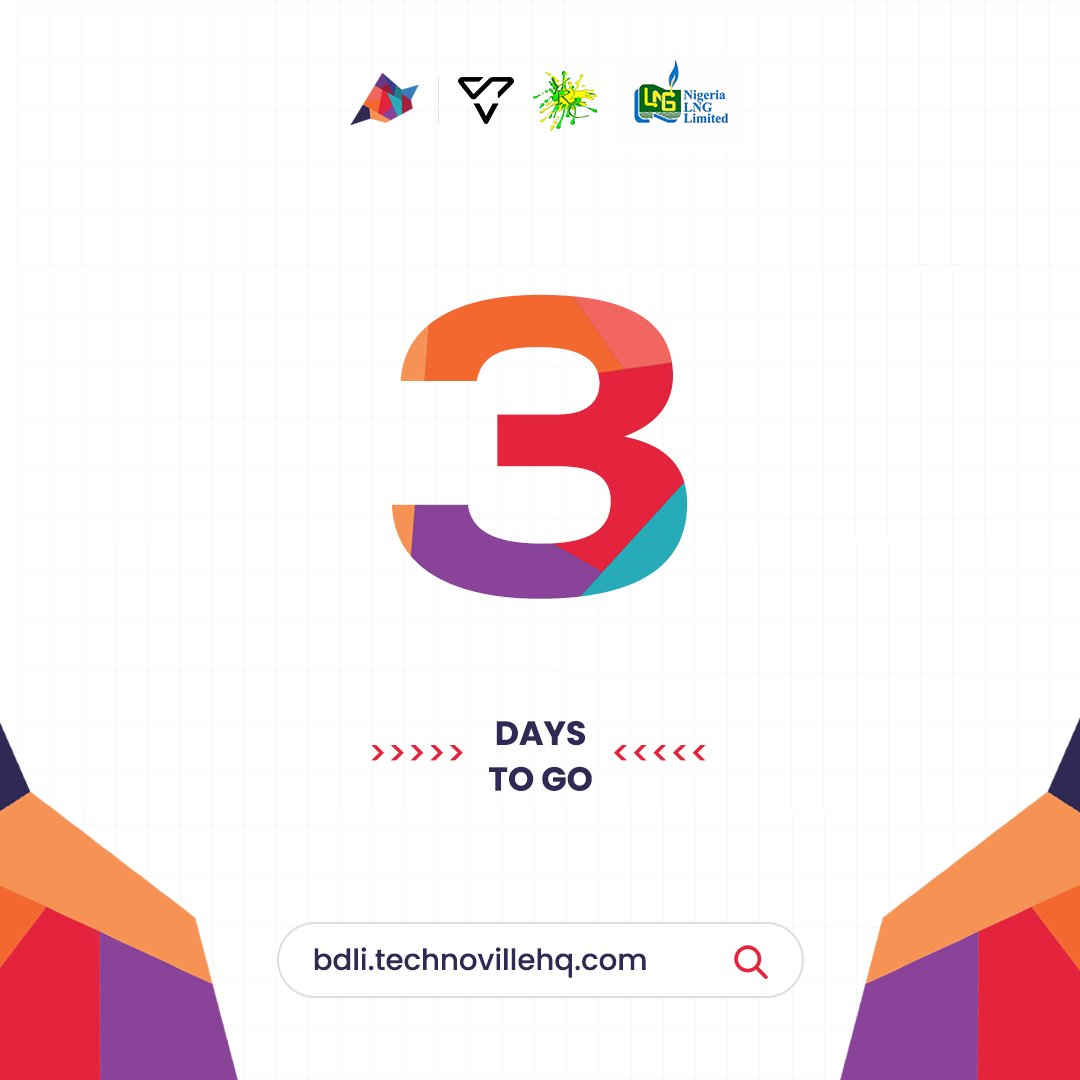 technovilleHQ's tweet photo. Registration for the BDLI program Cohort 2 is a seamless process and by registering youβre one step closer to starting a career in tech.
It's 3 days to go.
SUCCESS!
#techafrica #technoville #techeducation #jointhecohort #BDLI2023 #BDLI #cohort2 https://t.co/byHmiBzBUP