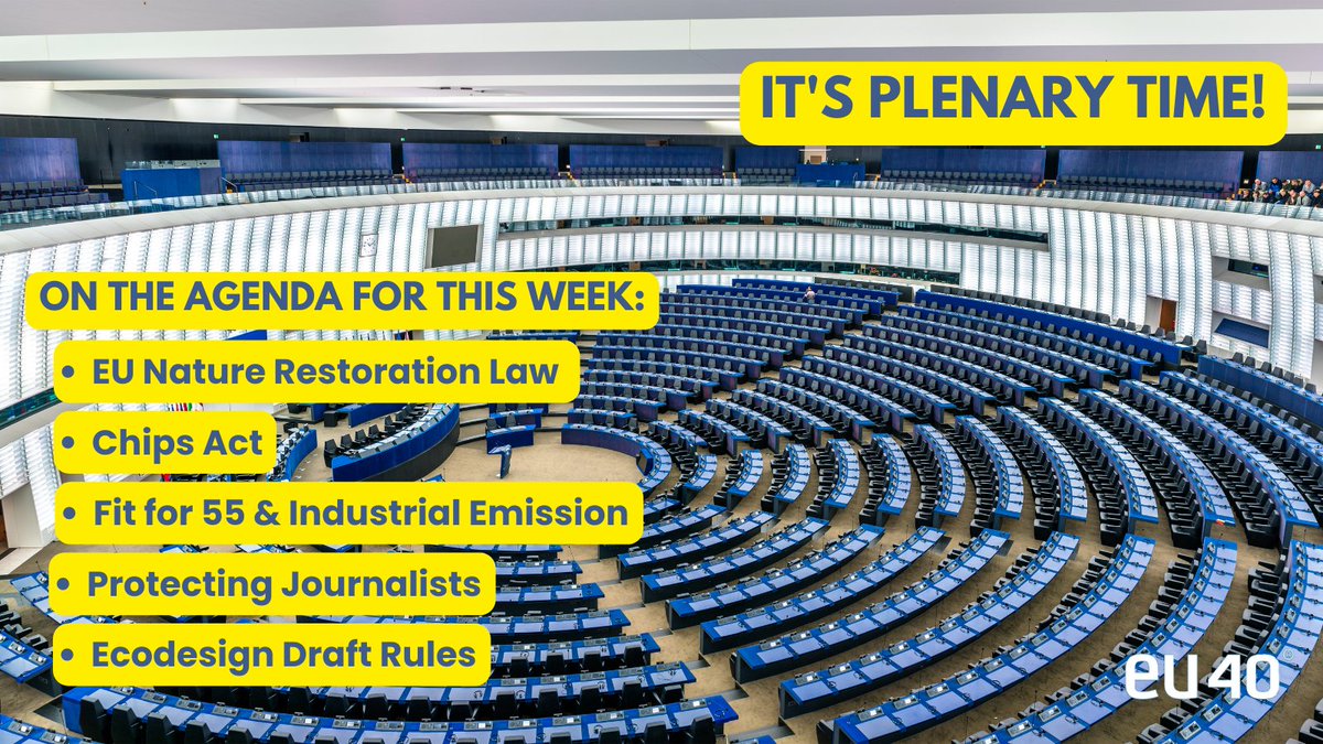 eu40's tweet photo. 🚄 Our #EU40 MEPs are on their way to #Strasbourg!
It's Plenary time!
🧐Find below some of the key issues happening soon!
❓What is the the crucial priority at stake? Comment below!
#democracy #Parliament #EP #nature #digital #Sustainability #journalism #EU40 https://t.co/A76rN4MnVO